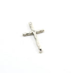 Sterling Silver or Vermeil or Large Hammered Textured Horizontal Cross
