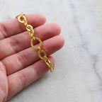 Brass Graduated Flat Oval Chain in 7 Finishes Nickel Lead – Sold by the Foot