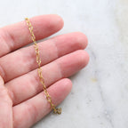 4mmx2.6mm Brass Dainty Oval Crimped Chain in Shiny Silver – Sold by the Foot
