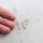 14K Gold Filled 4mm Heavy Weight 18 Gauge Open Jump Rings Charm Links (10pc)