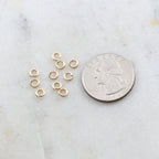 14K Gold Filled 4mm Heavy Weight 18 Gauge Open Jump Rings Charm Links (10pc)