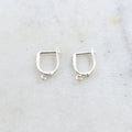 Sterling Silver Square Top Leverback Earring Hooks (2pc)
