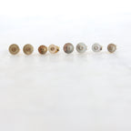 Sterling Silver or 14K Gold Filled 5mm or 6mm Flat Pad Posts Great (2pc)