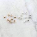 Sterling Silver or 14K Gold Filled Small Crimp Bead Cover 3mm (10pc)