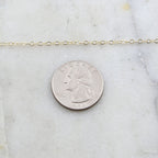 Brass Extra Dainty Minimal Flat Link Cable Chain 2.75mm X – Sold by the Foot