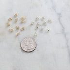 7mmx4mm Sterling Silver or 14K Gold Filled Clamshell Hook Single Loop (10pc)