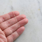 Sterling Silver or 14K Gold Filled 1.5 Inch Flat Head Pin 24 Gauge (10pc)