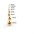 14K Gold Filled 6mm Smooth Seamless Round Spacer Beads (10pc)