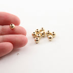14K Gold Filled 5mm Smooth Seamless Round Spacer Beads (10pc)