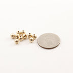 14K Gold Filled 5mm Smooth Seamless Round Spacer Beads (10pc)