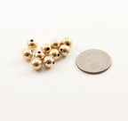 14K Gold Filled 8mm Smooth Seamless Round Spacer Beads (10pc)