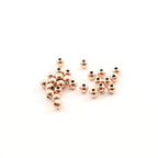 Rose Gold Filled 3mm Smooth Seamless Round Spacer Beads (25pc)