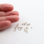 Sterling Silver 2mm Smooth Seamless Round Spacer Beads (25pc)