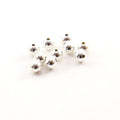 Sterling Silver 5mm Smooth Seamless Round Spacer Beads (10pc)