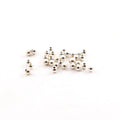 Sterling Silver 2.5mm Smooth Seamless Round Spacer Beads (25pc)