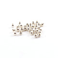 Sterling Silver 3mm Smooth Seamless Round Spacer Beads (25pc)