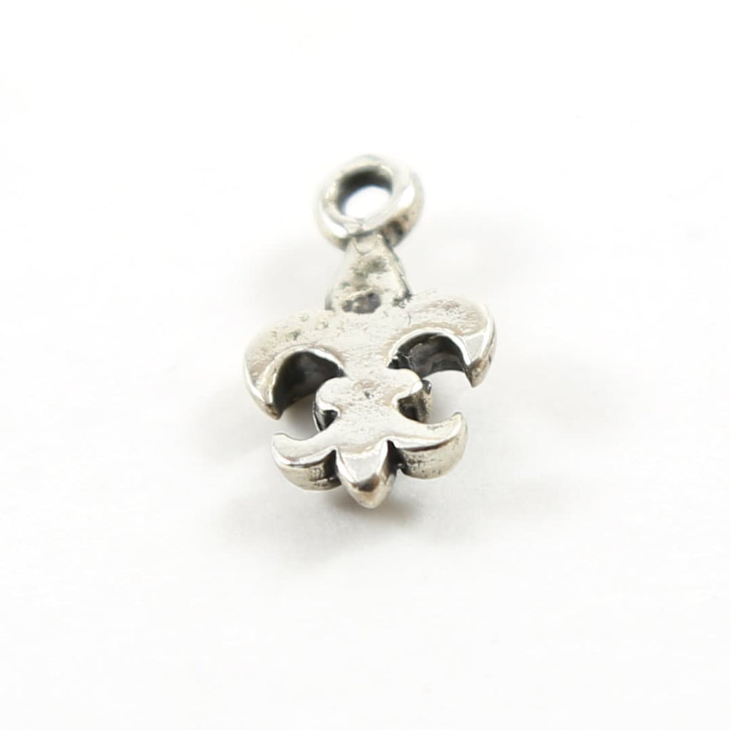 20mmx10mm Sterling Silver or Vermeil or 3D Thick Fleur Di Lis Charm Pendant