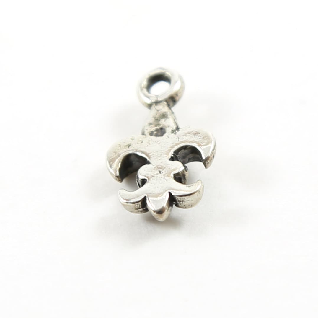 20mmx10mm Sterling Silver or Vermeil or 3D Thick Fleur Di Lis Charm Pendant