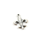 17mmx11mm Sterling Silver 3D Thin Delicate Fleur Di Lis Charm Pendant French