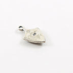 Sterling Silver Fleur De Lis Armor Charm Pendant French Flower