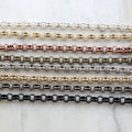 Brass Plated 6mm Large Rolo Openable Thick Chain in 8 – Sold by the Foot