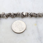 Brass Small 6mm Flat Circle Dangle Chain in Antique Silver – Sold by the Foot