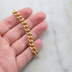 Brass Thick Gauge Faceted Diamond Cut Curb Chain in 5 – Sold by the Foot
