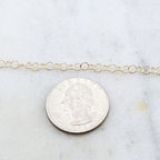 4mmx3mm Brass Lightweight Dainty Minimal Round Extender – Sold by the Foot