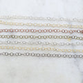 4mmx3mm Brass Lightweight Dainty Minimal Round Extender – Sold by the Foot
