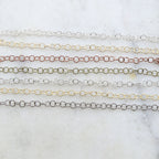 4mmx3mm Brass Lightweight Dainty Minimal Round Extender – Sold by the Foot