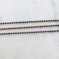 Brass 2mm Antique Ball Chain in Antique Copper Gunmetal – Sold by the Foot