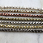 Brass Thick Twisted Rope Wheat Chain in 7 Finishes Chain – Sold by the Foot