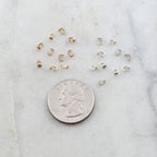 Sterling Silver or 14K Gold Filled Bead Tip Knot Cover 4mm x 3mm (10pc)