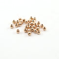 Rose Gold Filled 4mm Smooth Seamless Round Spacer Beads (25pc)