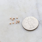 Sterling Silver or Rose Gold Filled Crimp Bead Tube 2mm x 2mm (10pc)