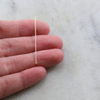 Sterling Silver or 14K Gold Filled 1.5 Inch Ball Head Pin 24 Gauge (10pc)