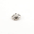 10mm X7mm Sterling Silver Tiny Flower Multi Connector Charm 4 Way Connector