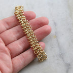 11mmx6.5mm Brass Plated Thick Sturdy Figure 8 Circle Chain – Sold by the Foot