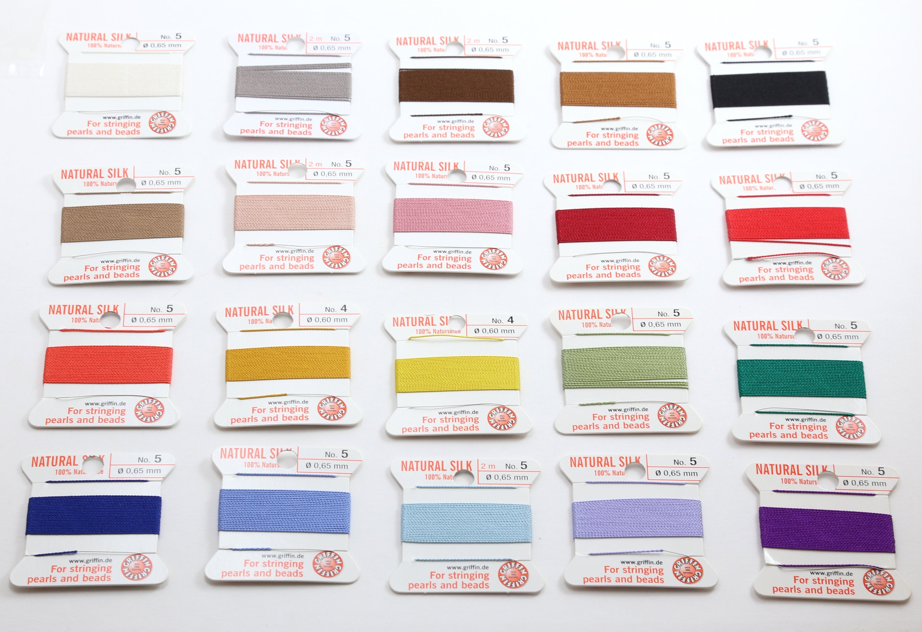 Griffin Pure Silk Thread Card 2 Meters and Size Comes