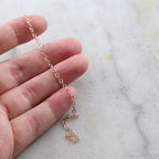 Gold Plated or Brass Rose Flat Link Cable Chain 2.7mm X – Sold by the Foot