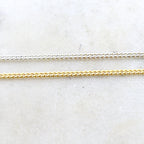 2.25mmx2.6mm Brass Gold or Silver Plated Tight Diamond Cut – Sold by the Foot