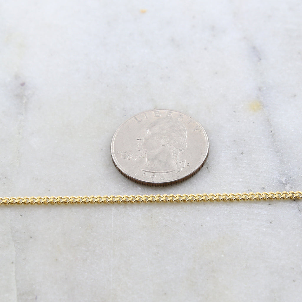 2.25mmx2.6mm Brass Gold or Silver Plated Tight Diamond Cut – Sold by the Foot