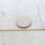 2.25mmx2.6mm Brass Gold or Silver Plated Tight Diamond Cut – Sold by the Foot