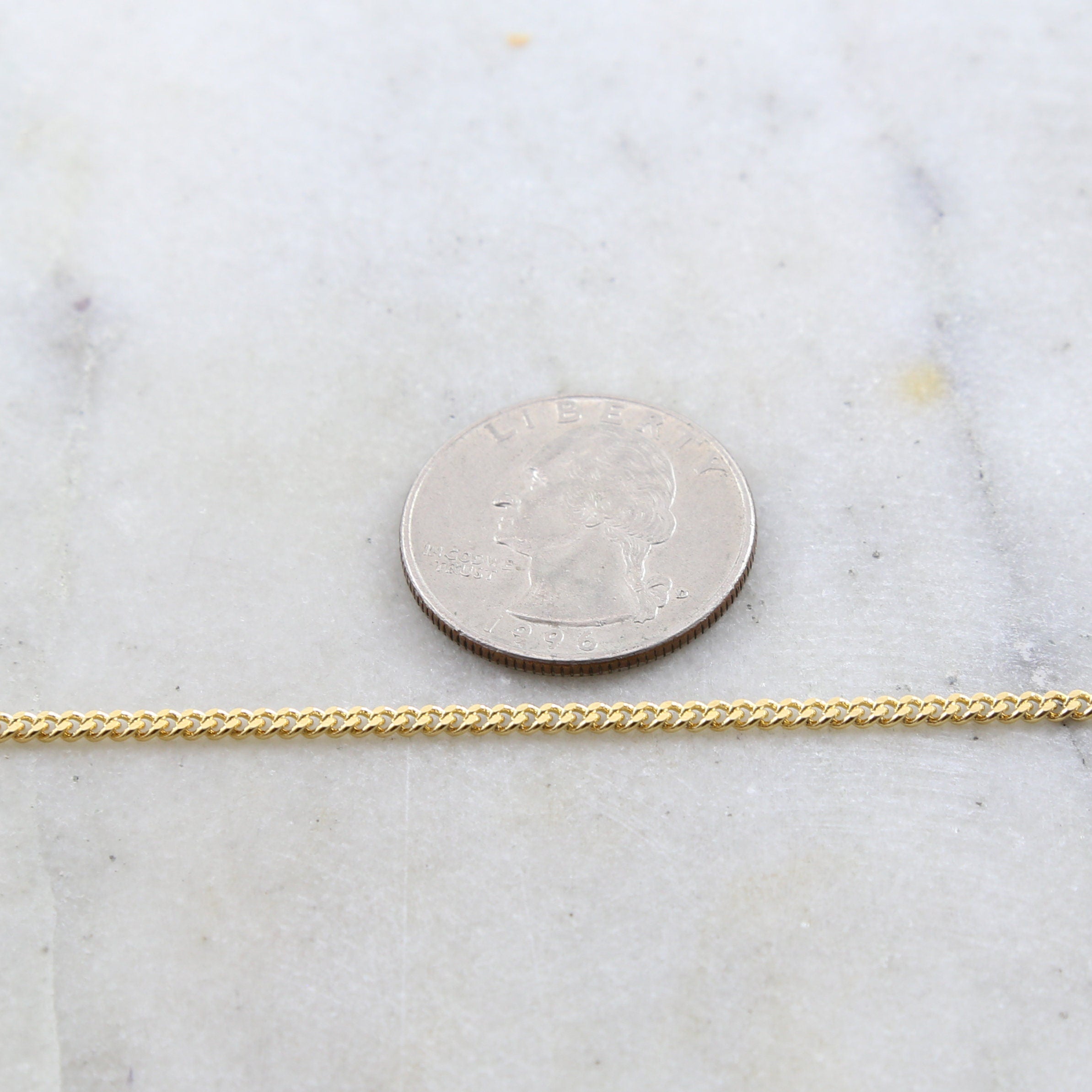 2.25mmx2.6mm Brass Gold or Silver Plated Tight Diamond Cut – Sold by the Foot