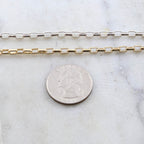 5mmx3.25mm Brass Gold or Silver Plated Thick Rectangular – Sold by the Foot