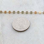 Gold Plated or Brass Silver Gold Rose Gold Matte 4mm Round – Sold by the Foot