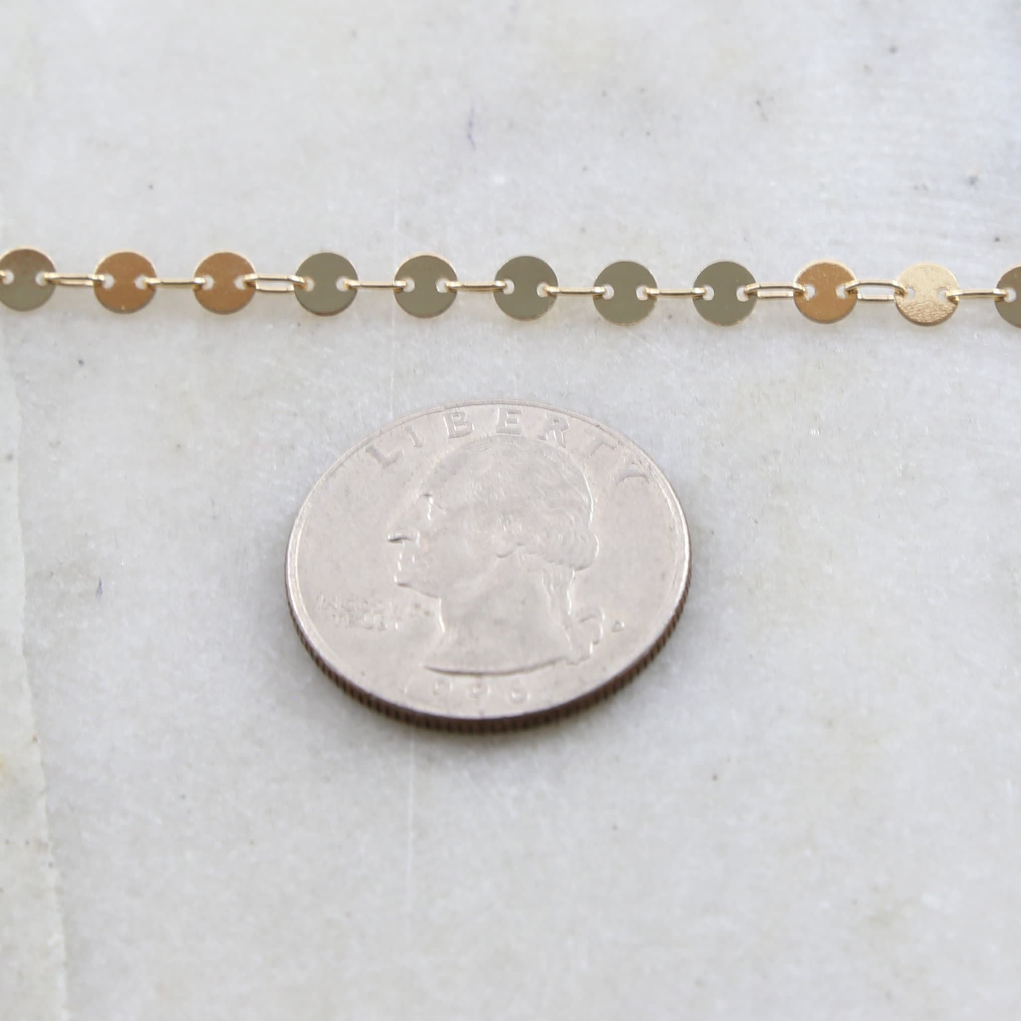 Gold Plated or Brass Silver Gold Rose Gold Matte 4mm Round – Sold by the Foot