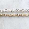 Brass Gold or Silver Plated Thick Lightweight 7mm x 5mm – Sold by the Foot