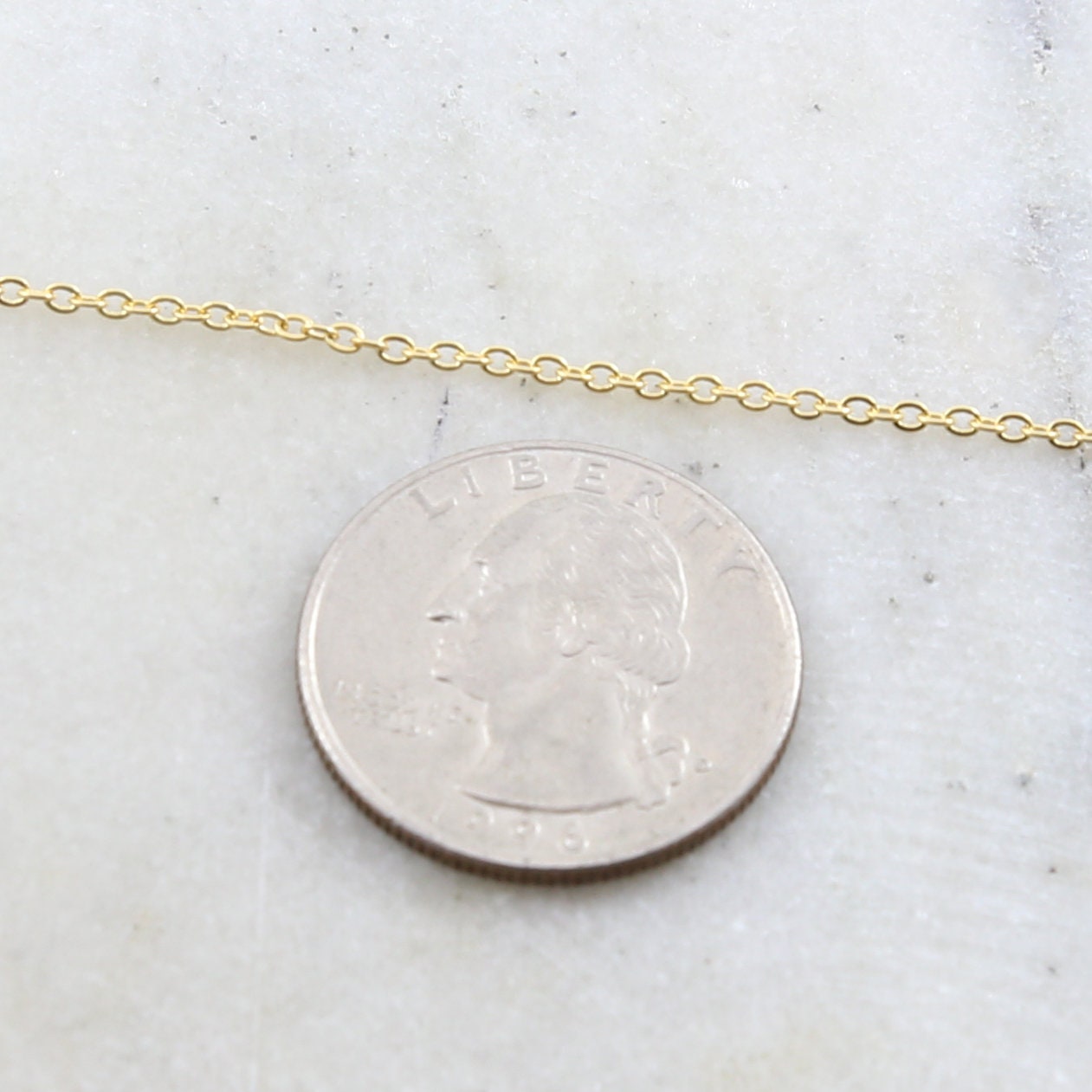 Brass Delicate Flat Round Link Cable Chain 2mm x 1.5mm in 7 – Sold by the Foot