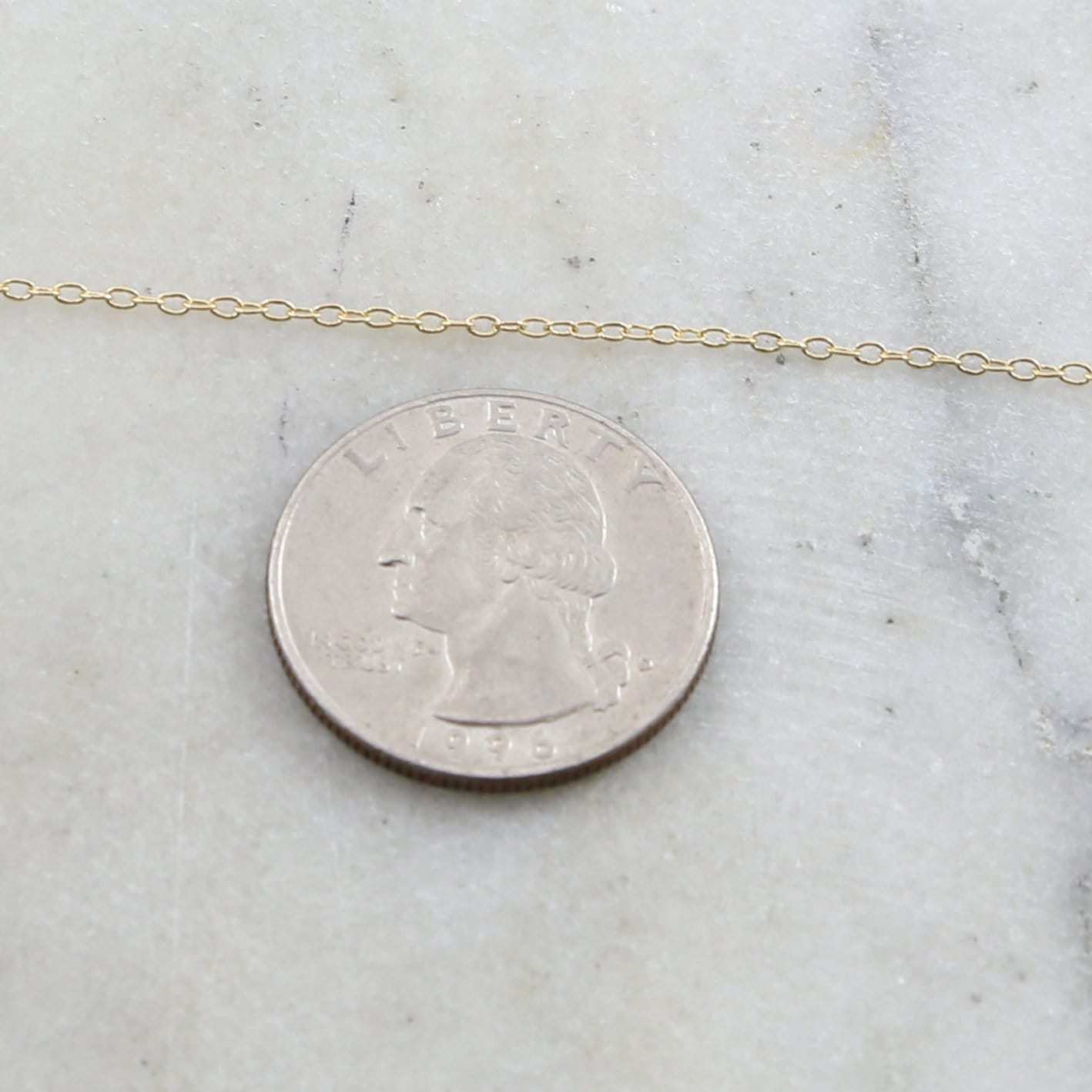 Brass Delicate Thin Oblong Link Cable Chain 2mmx 1mm in 7 – Sold by the Foot
